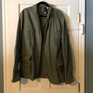 H&M Army Green Blazer Style Jacket